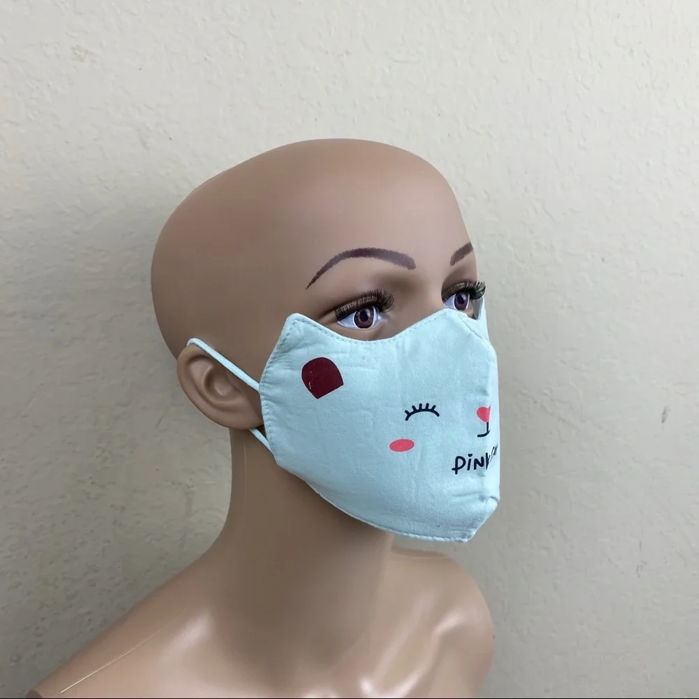 KIDS CUTE‎ PINK CAT COTTON FACE MASK